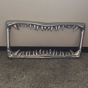 [[SOLD]] Monster Fang License Plate Frame